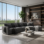 U_Style Modern 5-Seater Curved Modular Sectional Sofa
