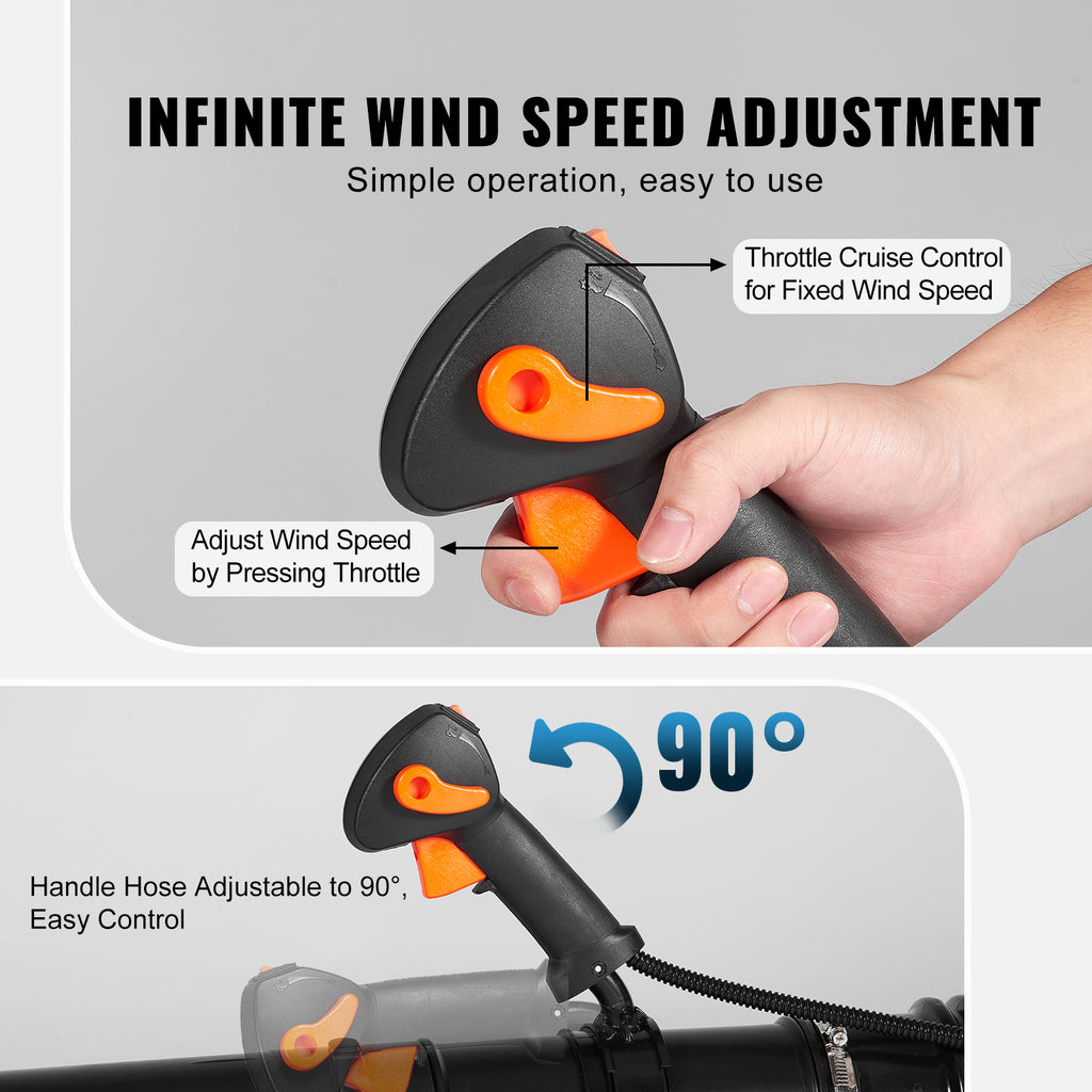 Backpack Leaf Blower 79CC 2-Cycle Gas Leaf Blower
