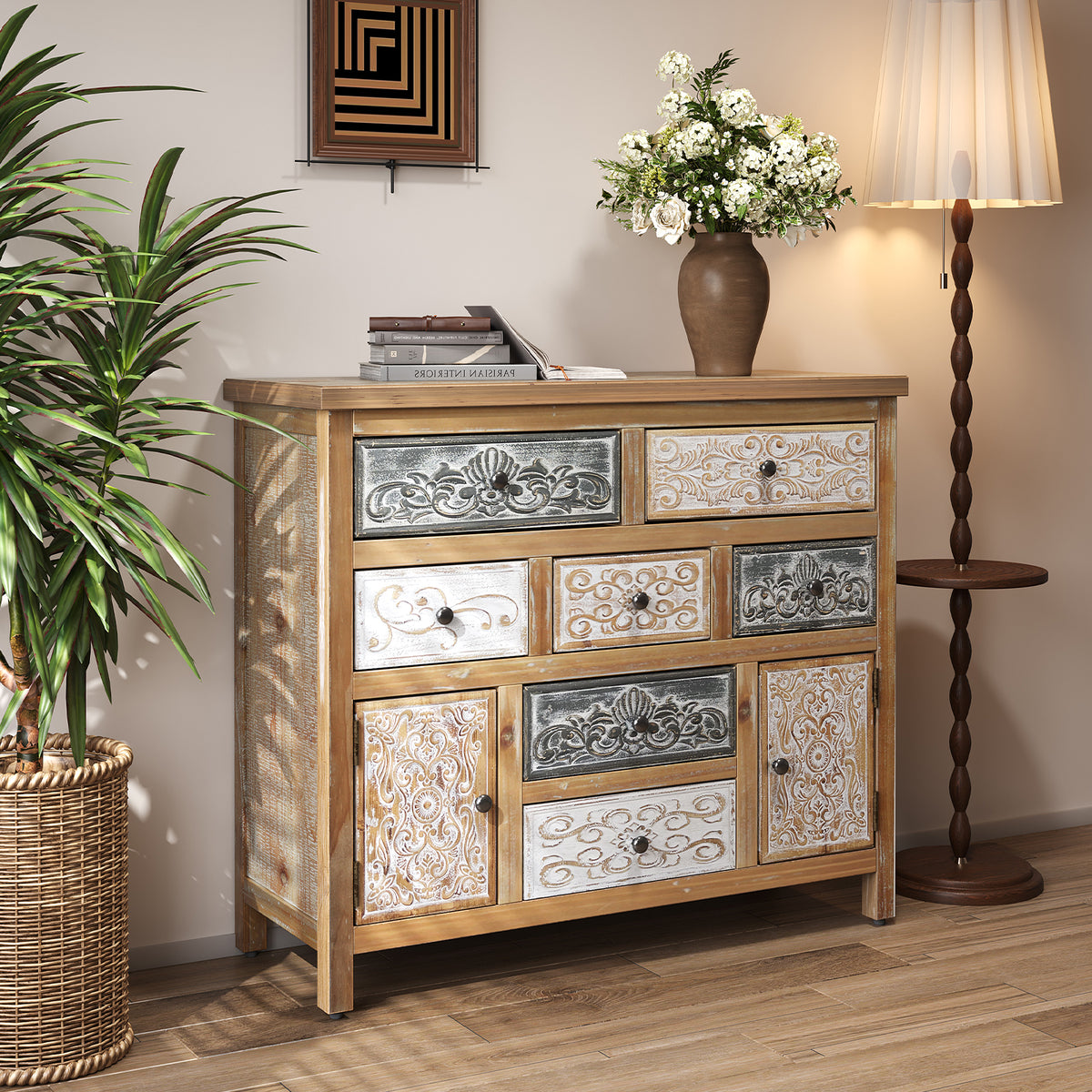 Vintage Wooden Accent Chest