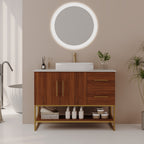 36" Modern Bathroom Vanity with Ceramic Vessel Sink