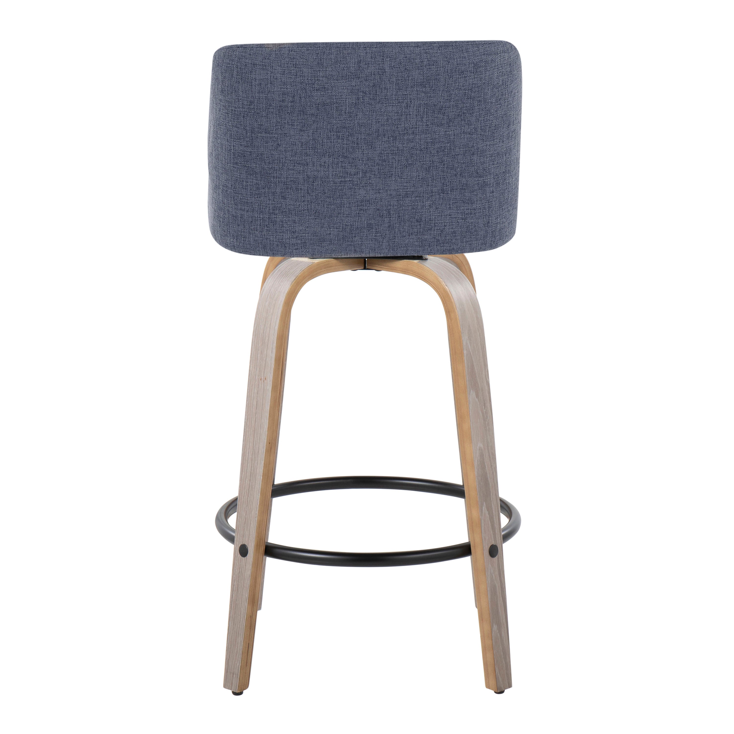 26" Contemporary Fixed-Height Counter Stool with Swivel