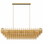 Modern Chandeliers for Dining Room, 54" Large Rectangle