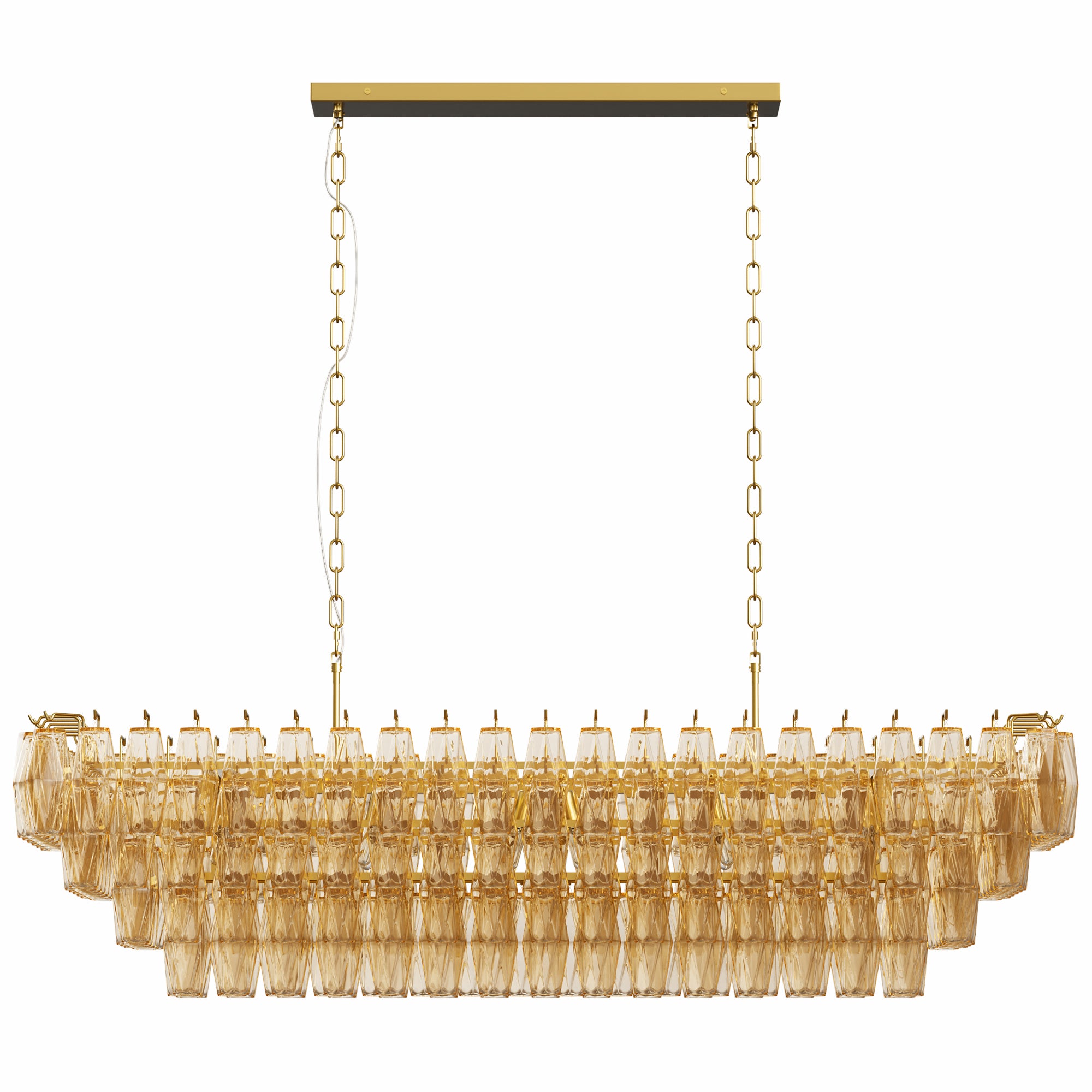 Modern Chandeliers for Dining Room, 54" Large Rectangle