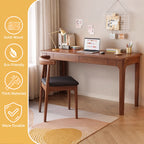 Solid Wood Desk with Drawers