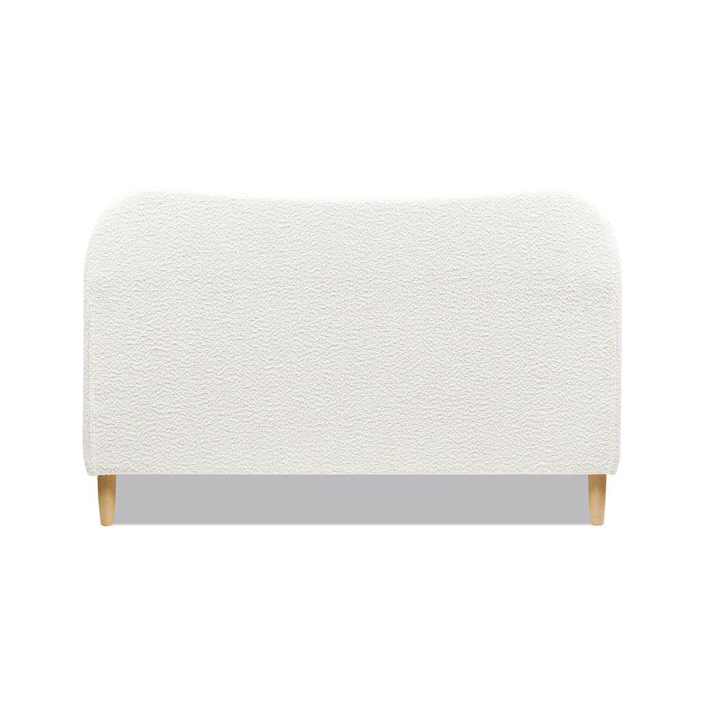 Roman Curved Headboard Upholstered Platform Bed, Queen