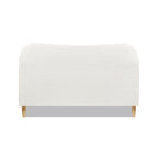 Roman Curved Headboard Upholstered Platform Bed, Queen