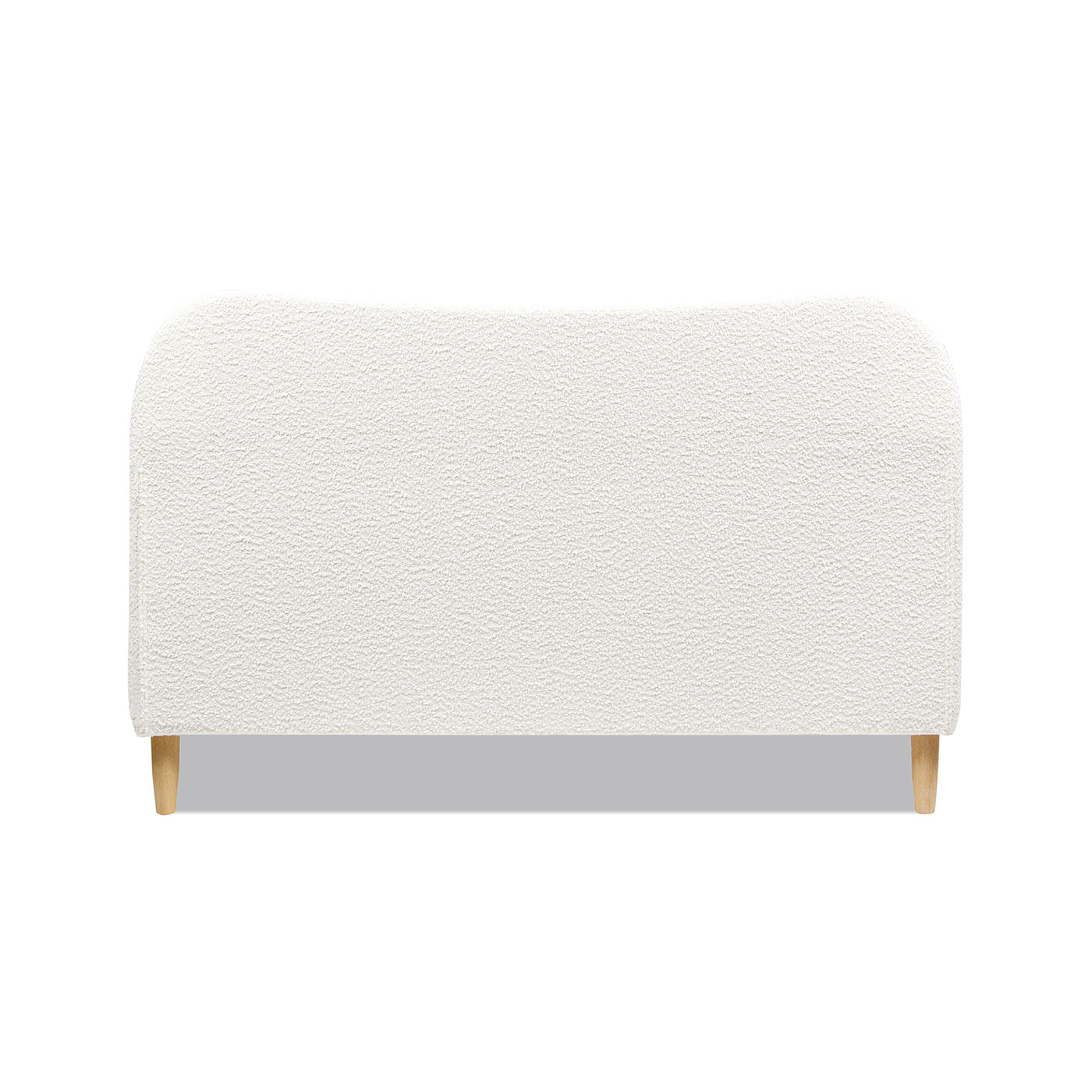 Roman Curved Headboard Upholstered Platform Bed, Queen