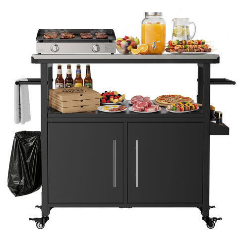 Outdoor Grill Cart with Storage