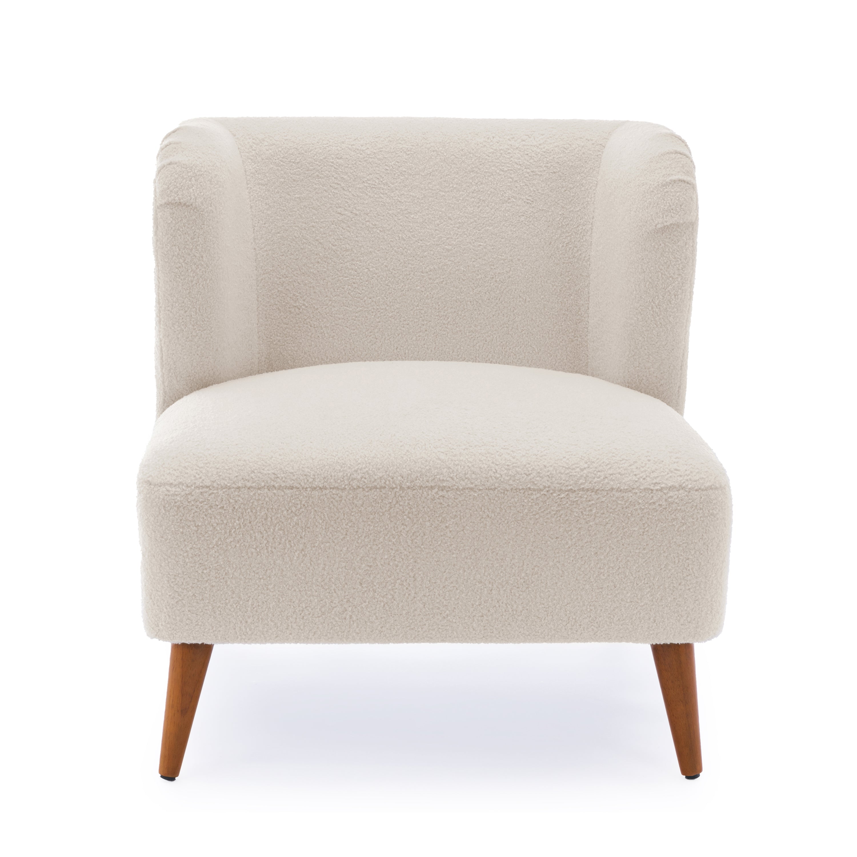 Veda Boucle Accent Chair - Milky