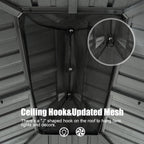 11x13FT Outdoor Gazebo with Galvanized Steel Double Roof