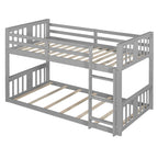 Twin Over Twin Bunk Bed with Ladder