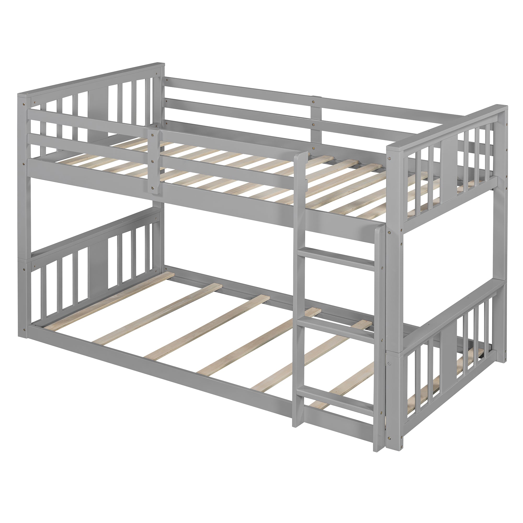 Twin Over Twin Bunk Bed with Ladder