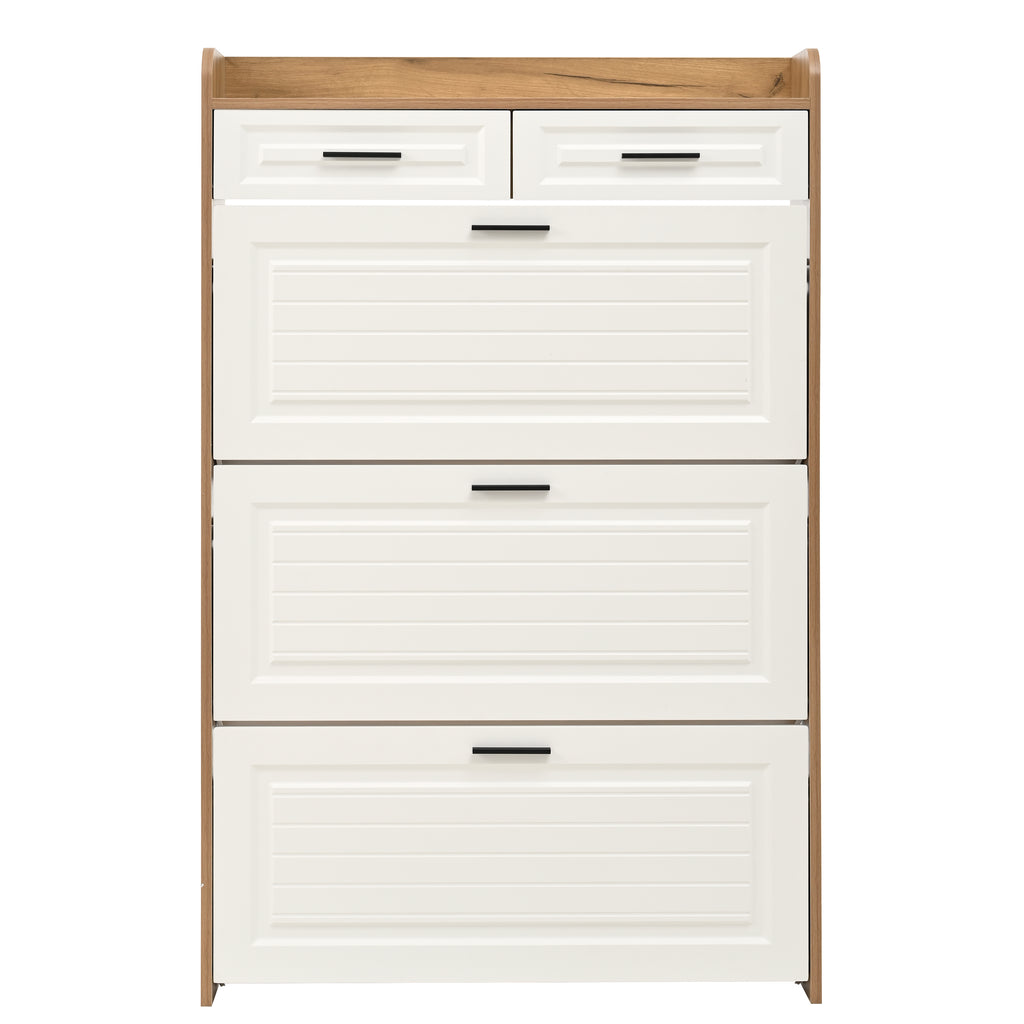 Narrow Shoe Storage Cabinet for Entryway