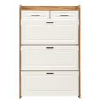 Narrow Shoe Storage Cabinet for Entryway