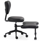 Upgraded Ergonomic Cross Legged Swivel Chair