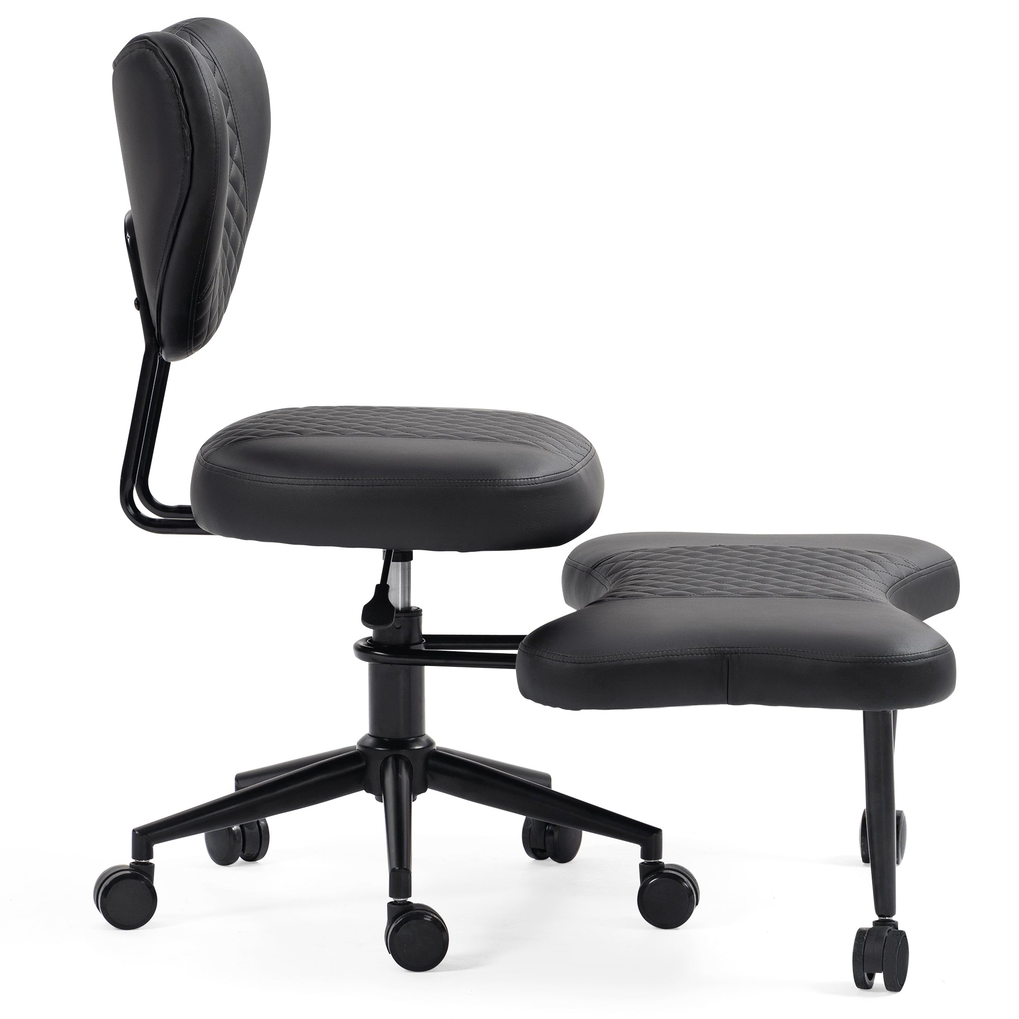 Upgraded Ergonomic Cross Legged Swivel Chair