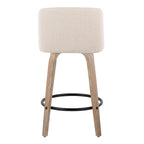 Mid-Century Modern Fixed Height Counter Stool