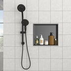 17" x 15" Stainless Steel Shower Niche in Gunmetal