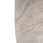 Outdoor/Indoor Lightweight Concrete Side Table - Travertine Finish
