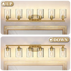 6-Light Brushed Bathroom Vanity Wall Light