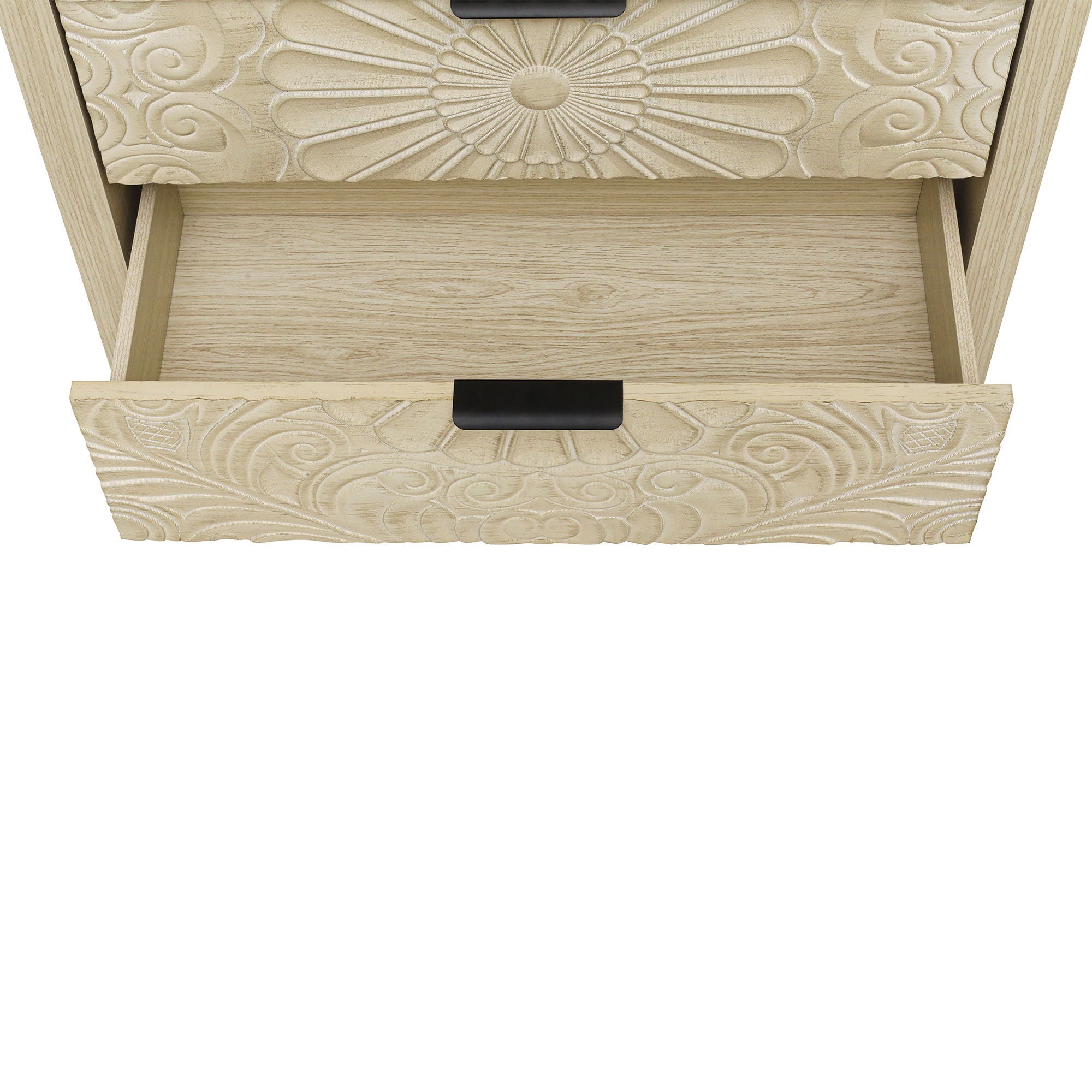 3 Drawer Cabinet - Natural Wood Finish