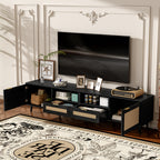 Rattan TV Stand for TVs up to 85''