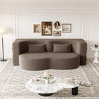 Modern Floor Sofa with 2 Pillows
