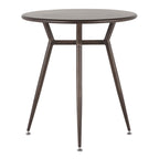 Round Dinette Table in Antique Metal