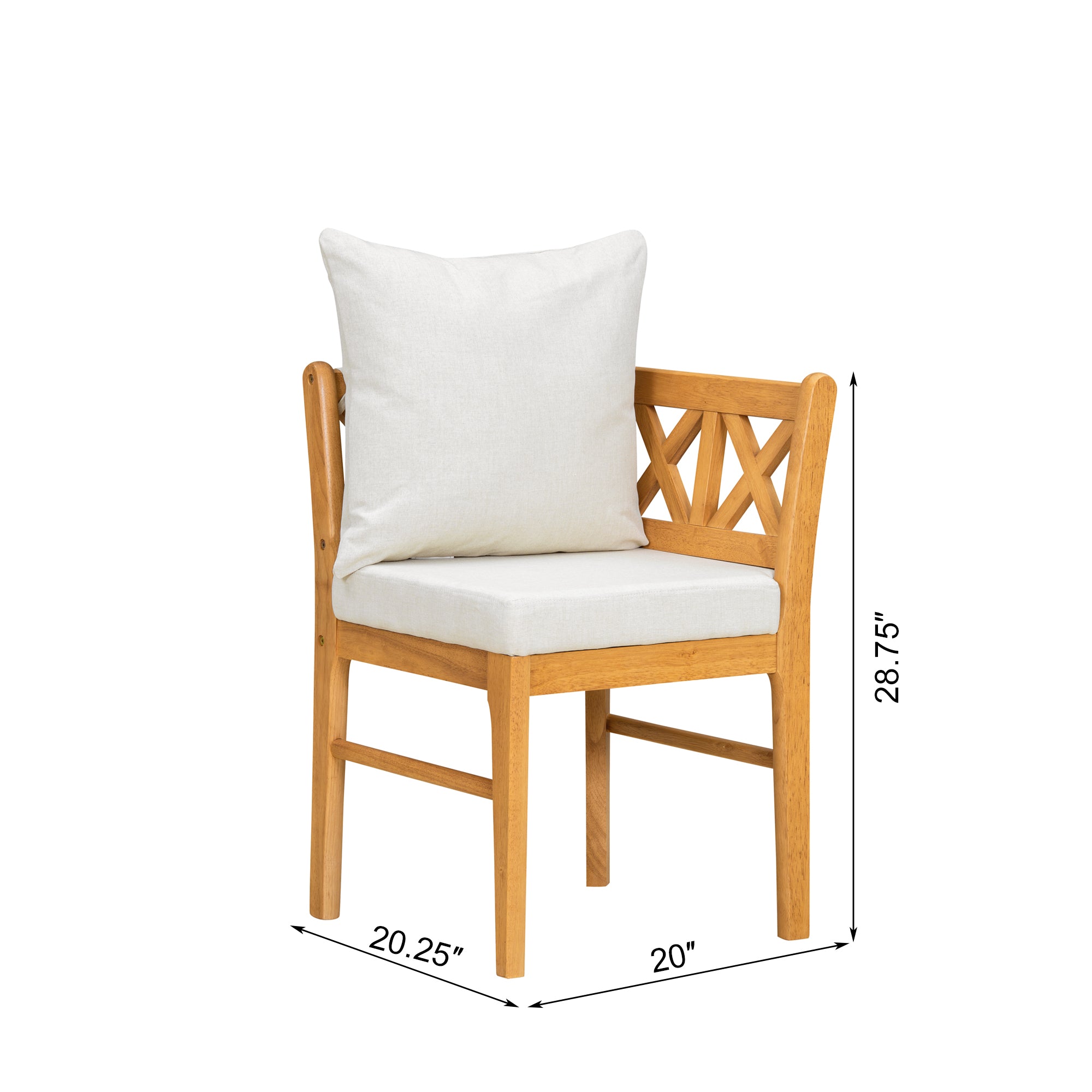 Farmhouse Modern Dining Corner Chairs Set of 2