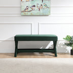 Comfort Double Bench Upholstered in Velvet Fabric