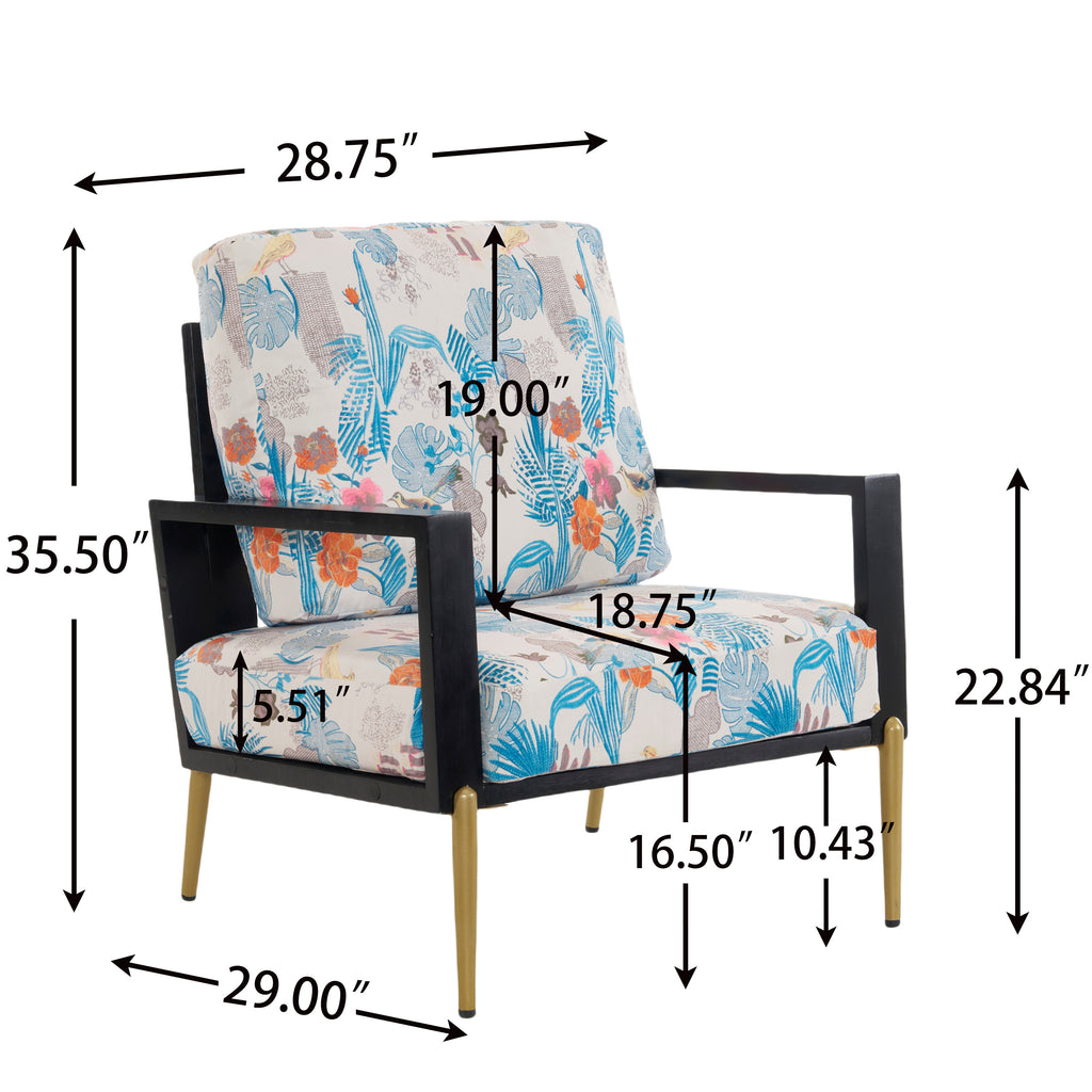 Floral Accent Chair