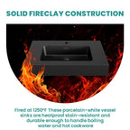 Matte Black Integrated Solid Surface Basin