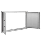 BBQ Access Door, 36W x 21H Inch Double Outdoor Kitchen Door