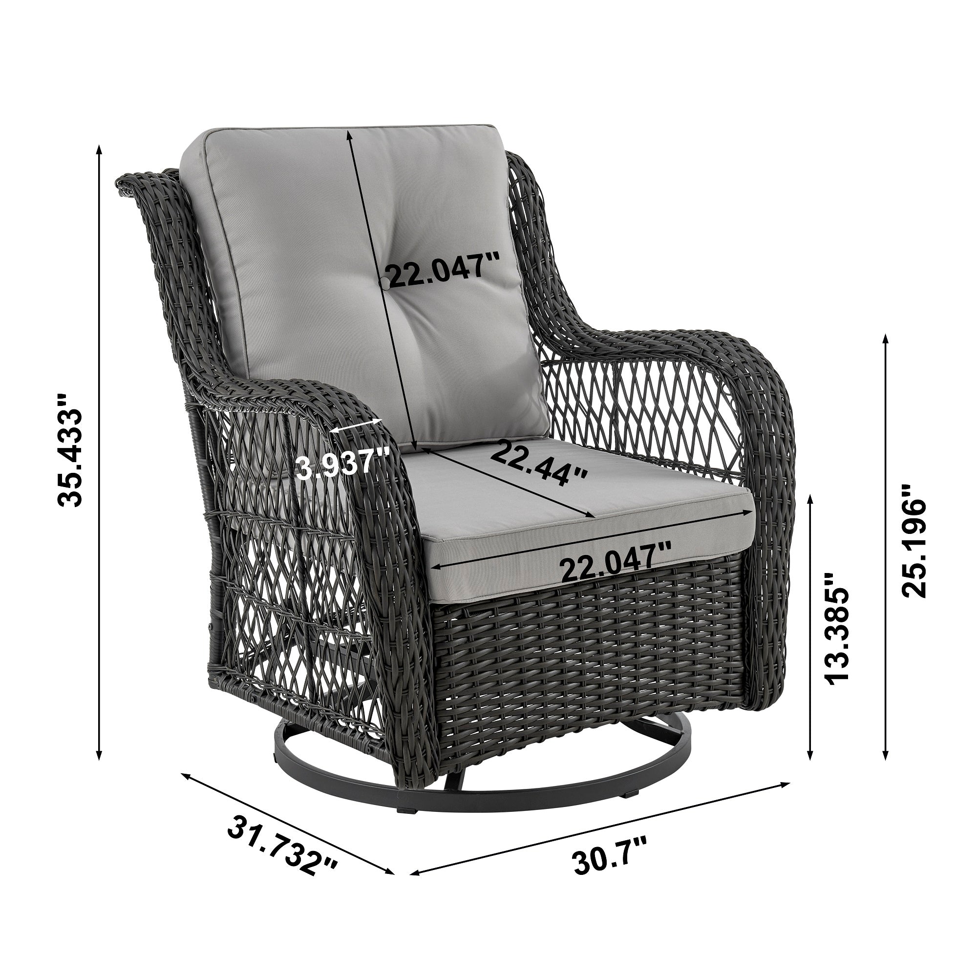 Fruttuo 3-Piece Conversation Set