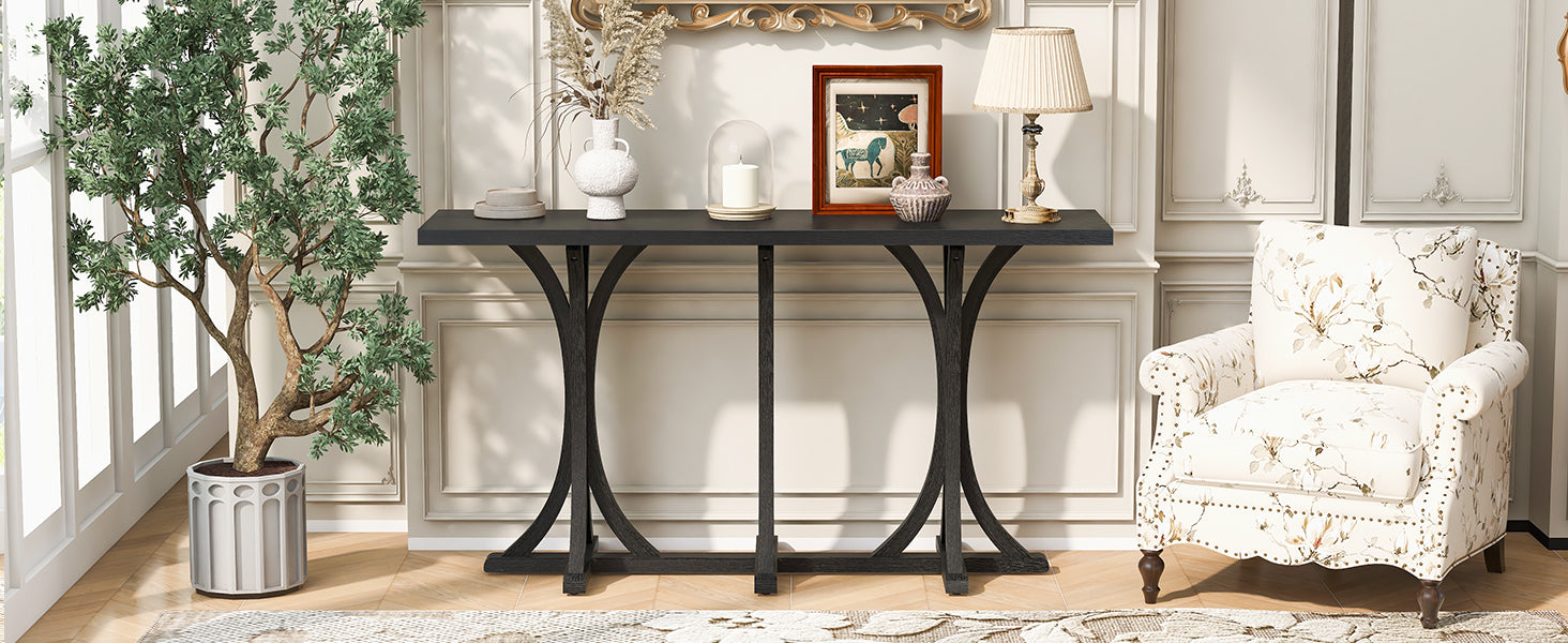 U-Style 59.8'' Wooden Console Table