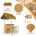 GO Hawaiian-Style Bar Height Patio Set