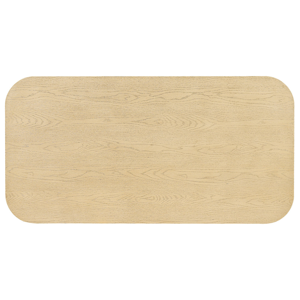 Natural Oak Veneer Dining Table