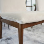 Monza Beige Velvet Dining Chair Set