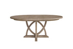 54" Round Dining Table with 18" Removable Leaf