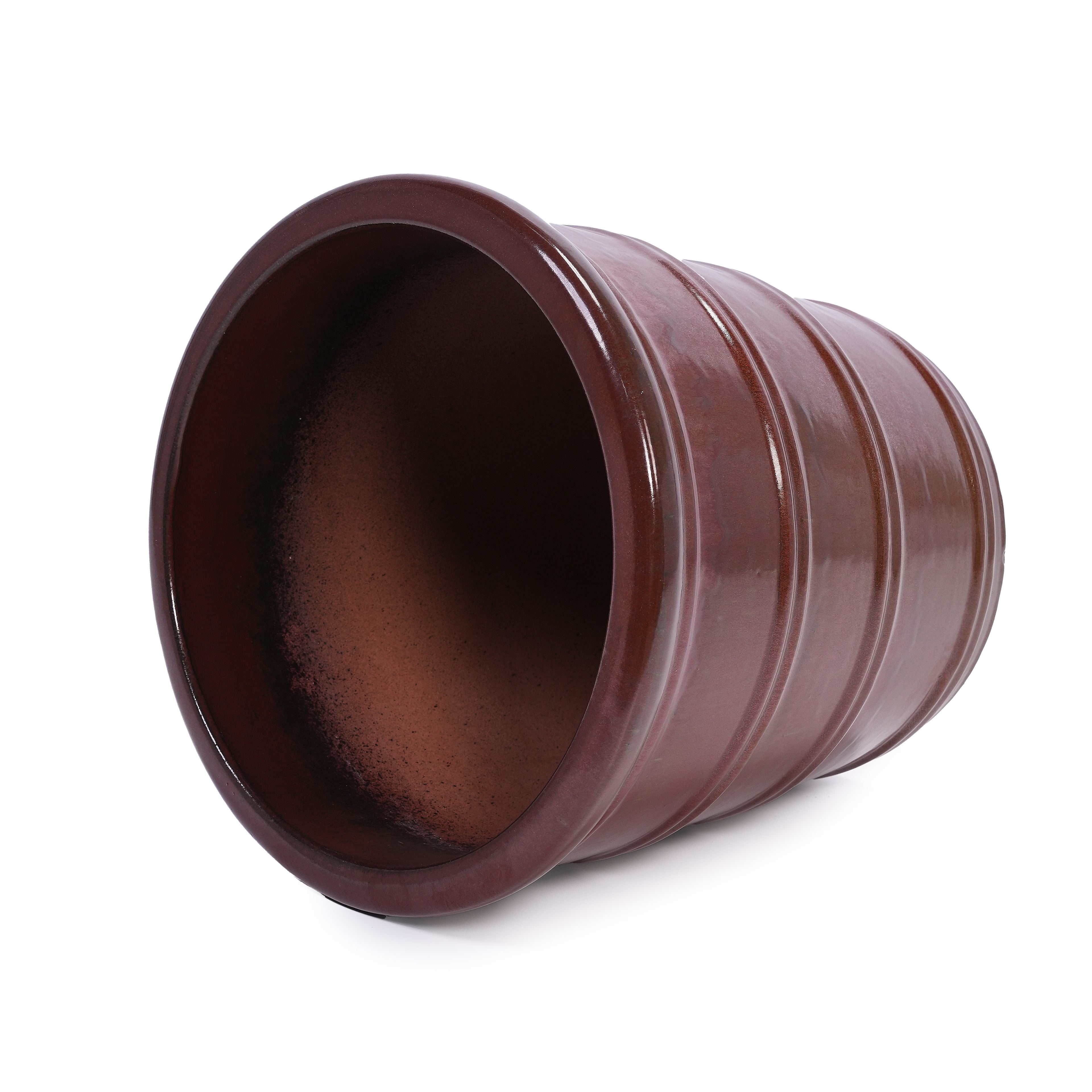 Handmade Glazed Ceramic Planter Set of 3
