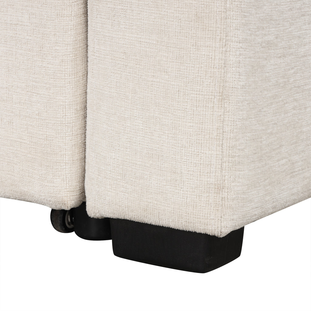 84.7" Sectional Sofa Convertible Pull-out Bed