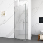 Frameless Circular Pivot Shower Door - 34"W x 72"H