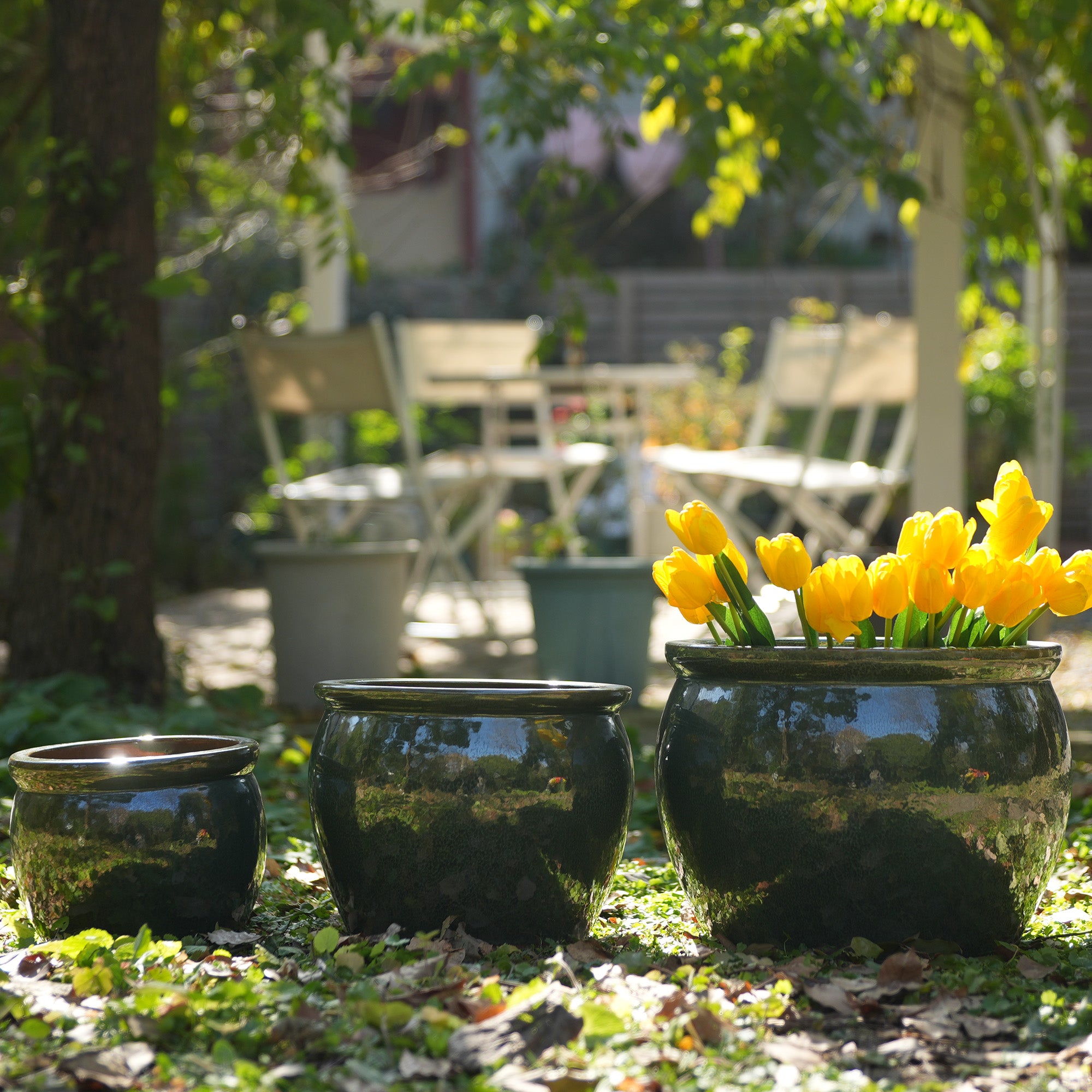 Handmade Dark Garden Pot
