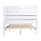 White Queen Size Bed Frame - Solid Wood & MDF