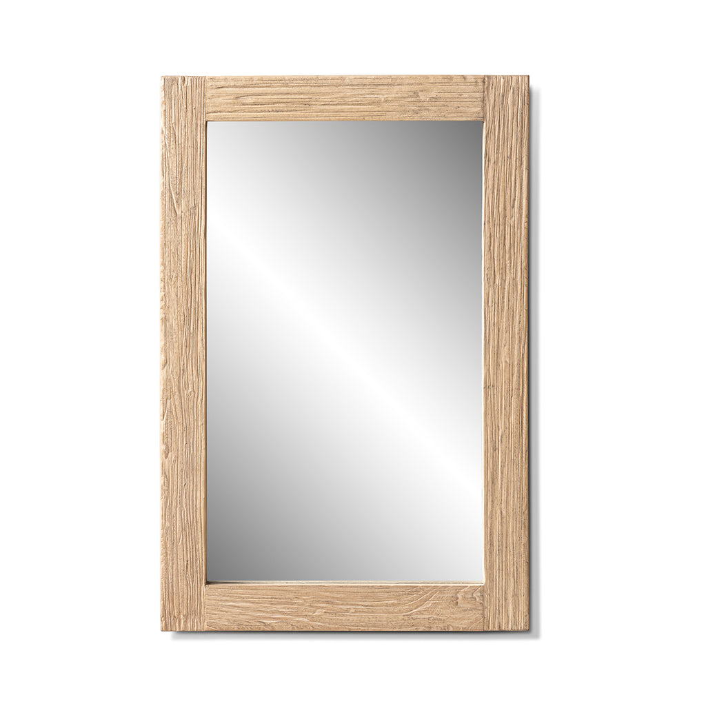 Langford 47" Solid Reclaimed Elm Wall Mirror, Heritage Light