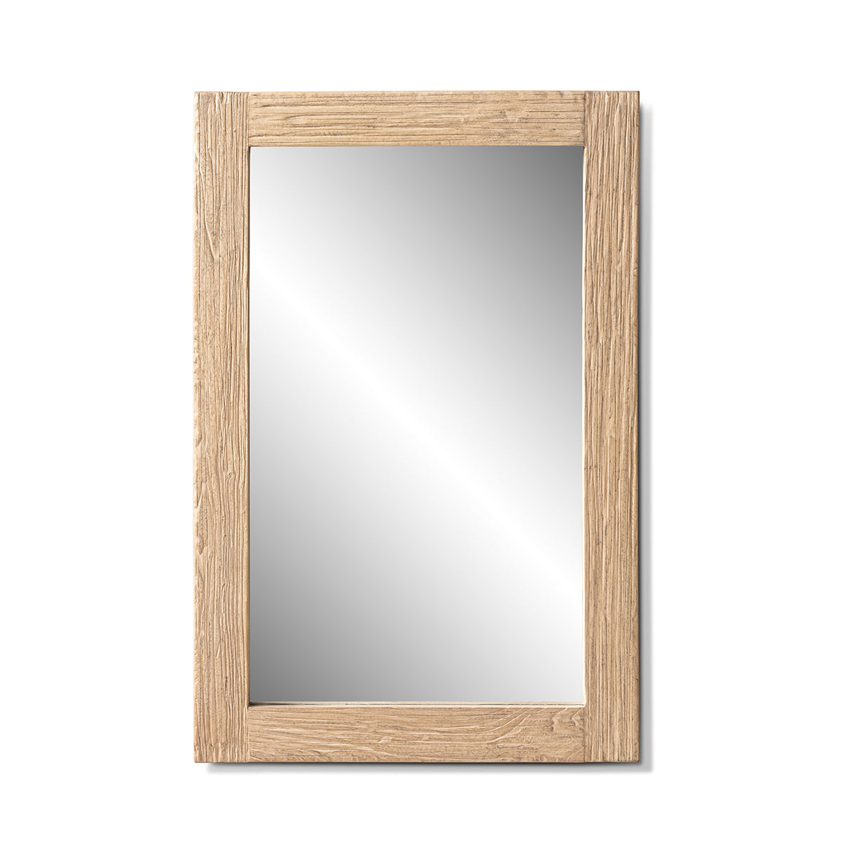 Langford 47" Solid Reclaimed Elm Wall Mirror, Heritage Light