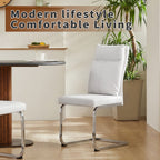 Modern Leather Imitation Dining Chair Set (2 Pieces)