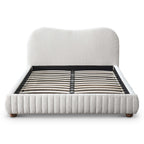 Norme Boucle Upholstered Low Profile Queen Size Platform Bed
