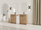 60 Inch Freestanding Bathroom Vanity with Ceramic Sink