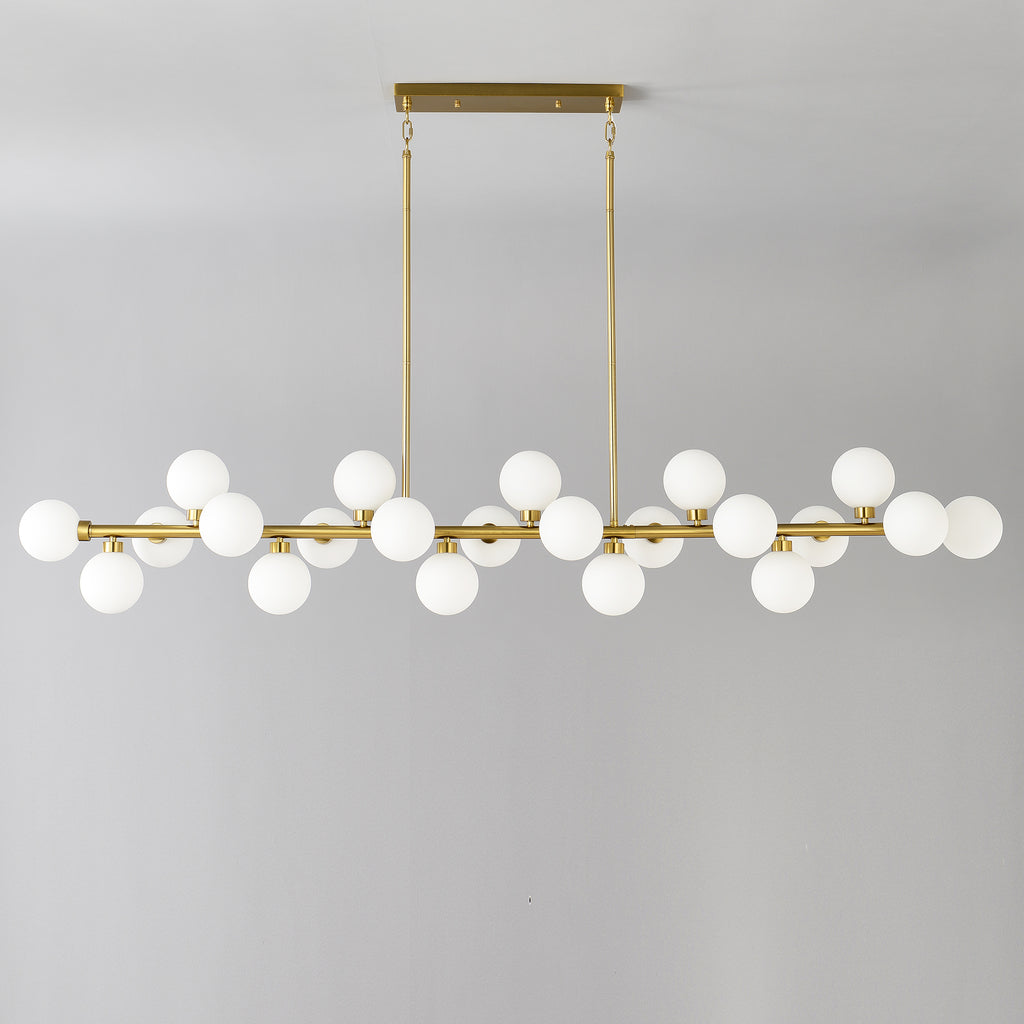75.6'' Large Pendant Lamp with Opal Glass Shade